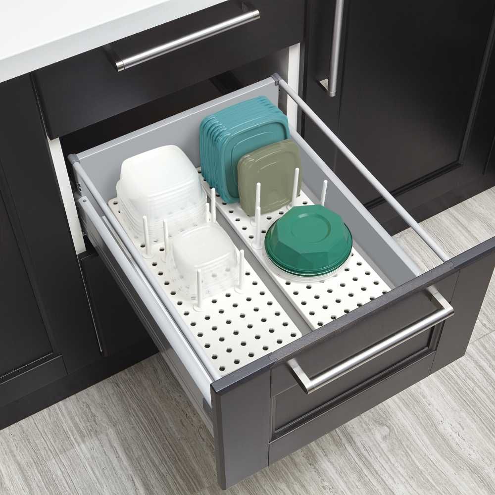 Umbra PEGGY 2szt.-organizery do szafki plastikowe. Zestaw 3 kompletów