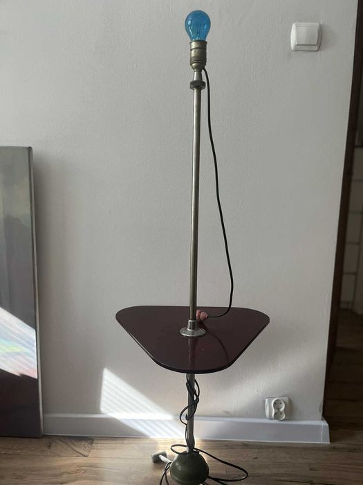 Lampka ze stolikiem , vintage