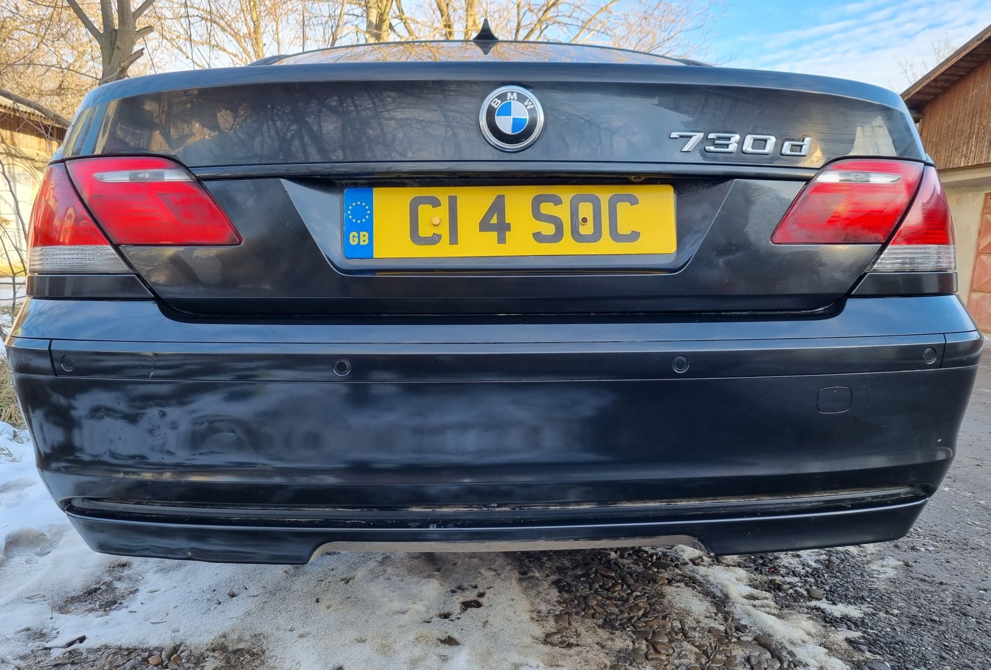 Бампер задний BMW E65 E66 в зборе БМВ Е65 Е66