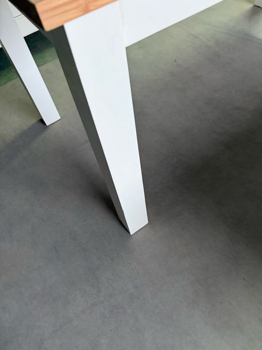 Świetny Stół biały prowansalski country drewniany tekowy prosty 180