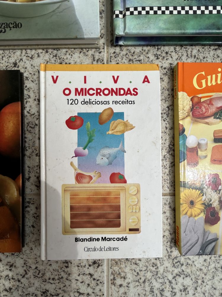 Conjunto livros de cozinha