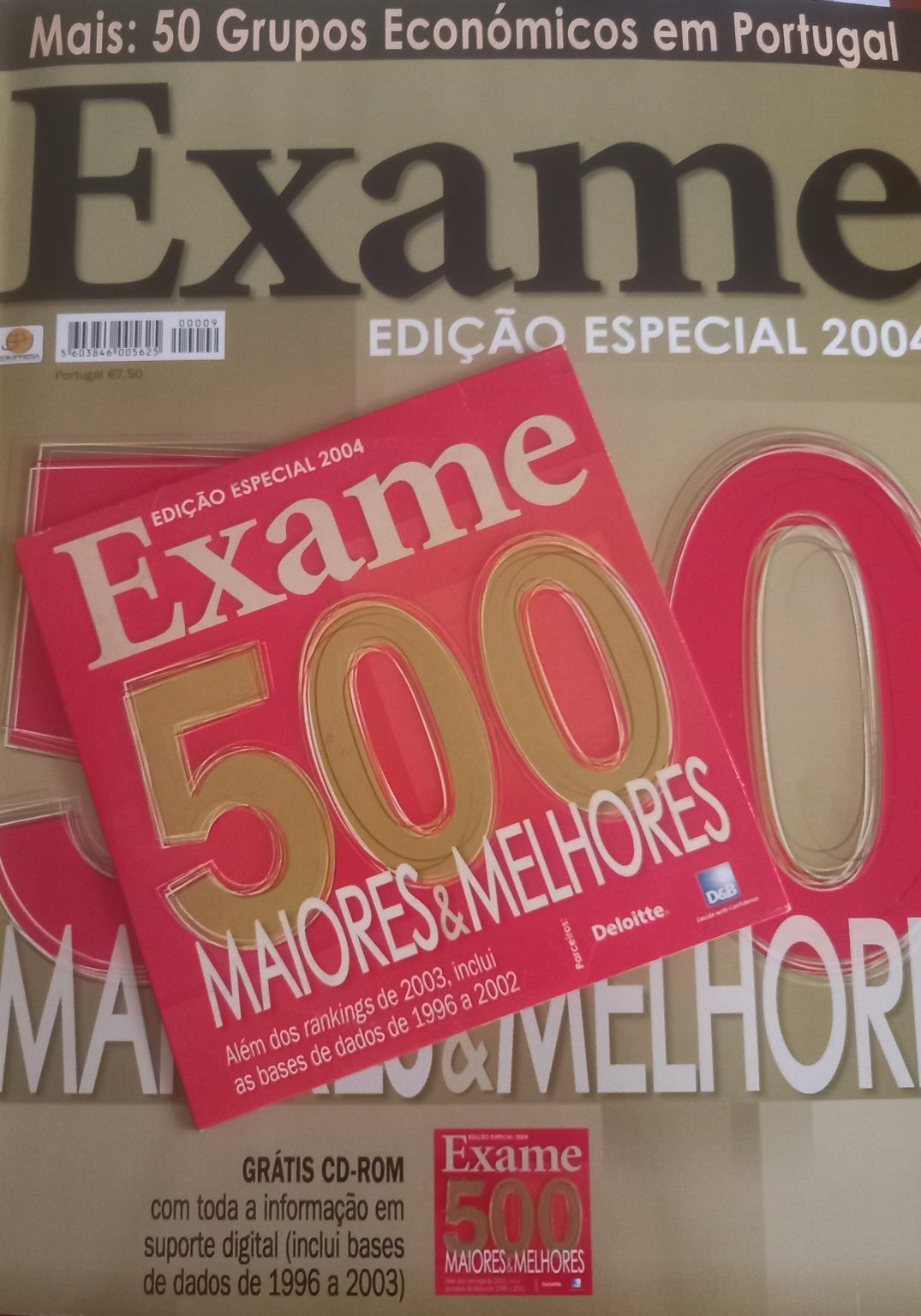 500 maiores 2004 e os 50 grupos económicos em revista e CD-ROM