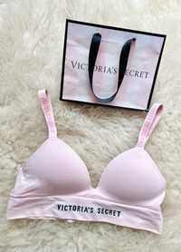 Pudrowy różowy sportowy stanik biustonosz Victoria's Secret