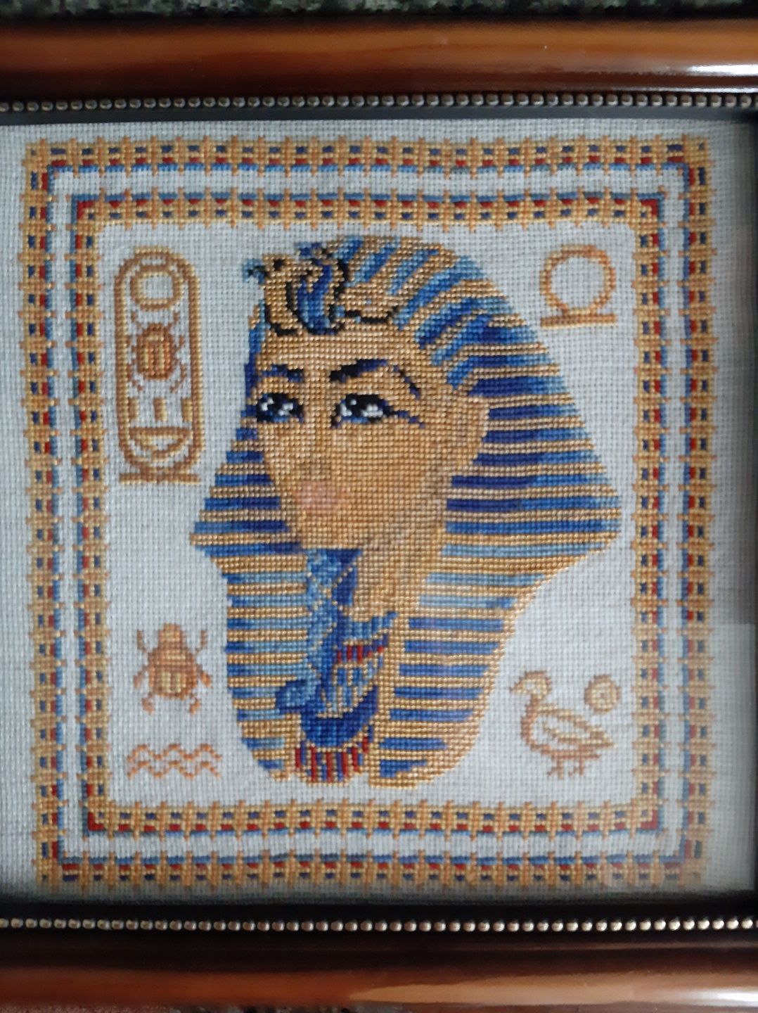 Вишита картина хрестиком клеопатра єгипет