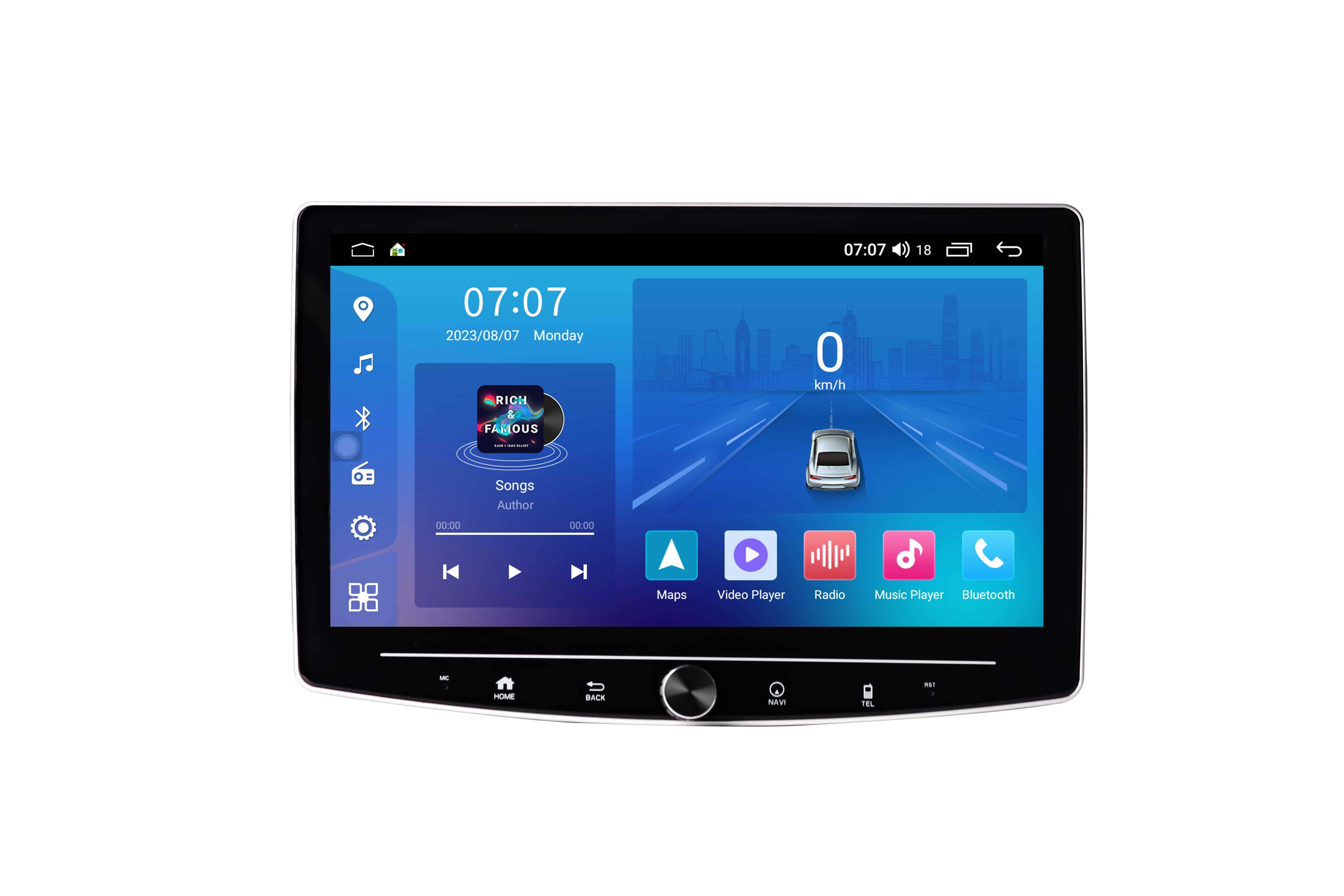 Uniwersalne radio samochodowe 1Din android carplay 4G, 2/32 Gb, 8-Core