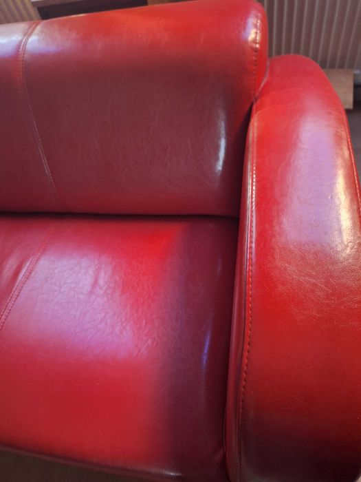 Elegancka kanapa skórzana + fotel - komplet