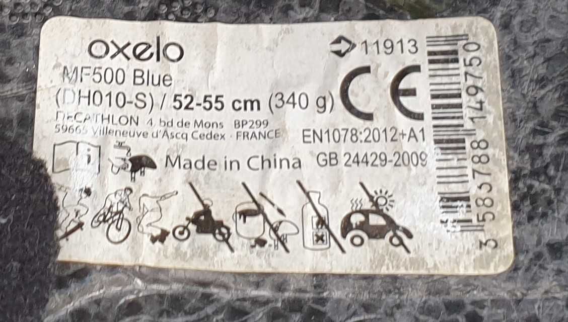Kask dziecięcy Decathlon Oxelo MF500 Blue