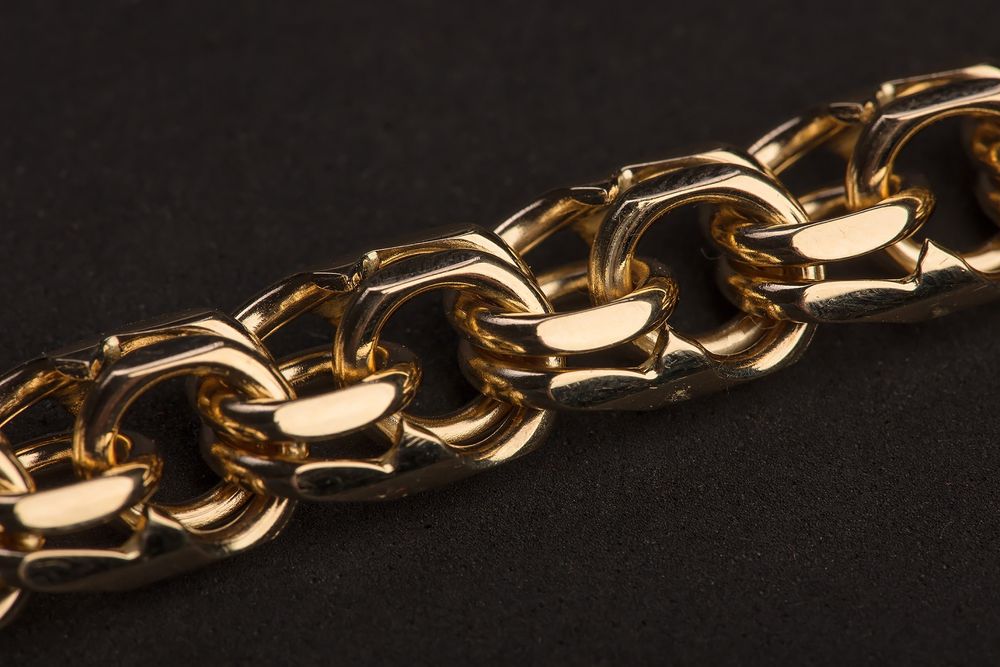 Złota Bransoleta Splot Galibardi 585