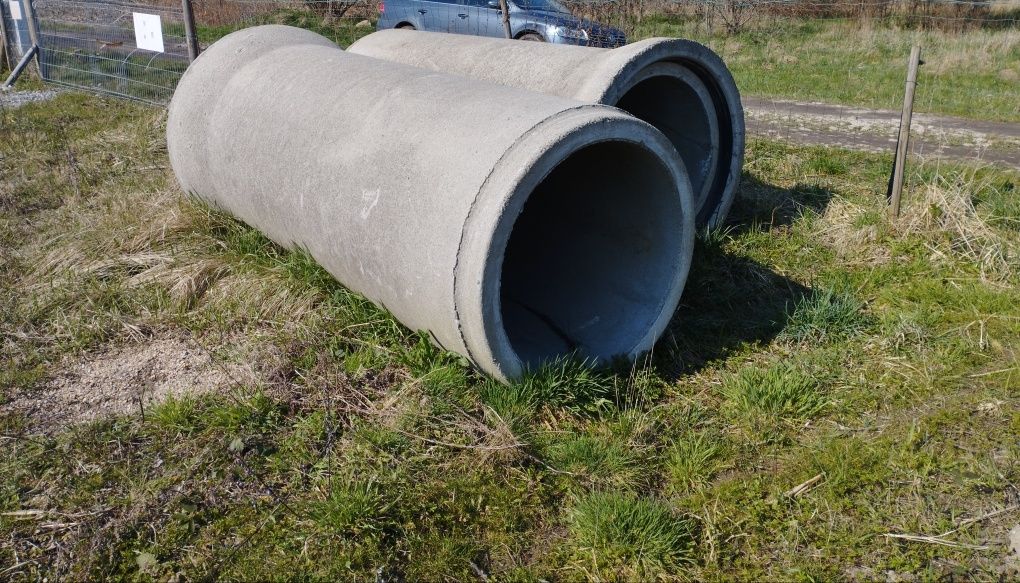 Rury kręgi betonowe szambo studnia zbiornik na deszczówkę przepustowe