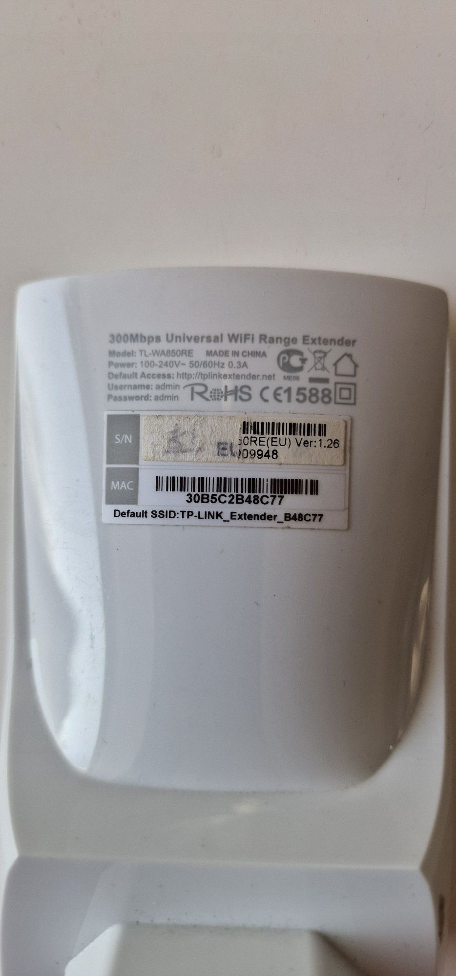 Wzmacniacz sygnału Wi-Fi TP-LINK TL-WA850RE