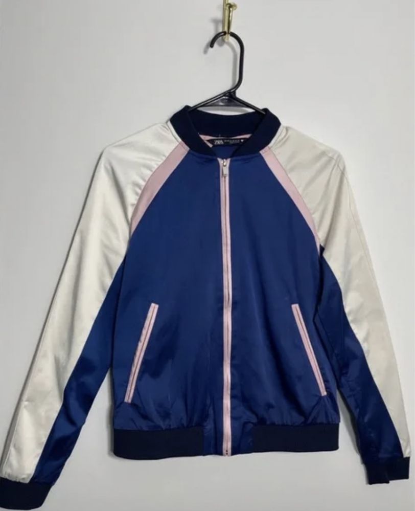 Бомбер ZARA Colorblock Nwot