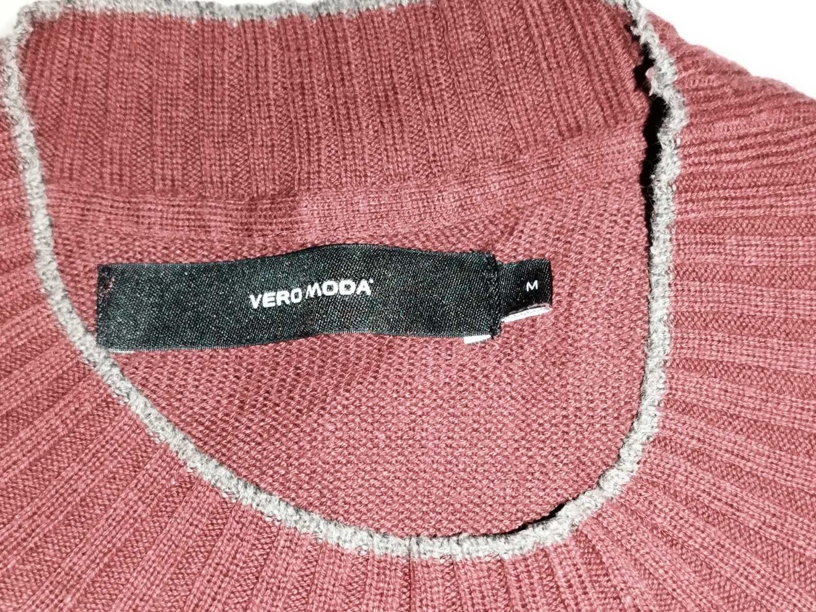 Bordowy sweter Vero Moda, rozm. M