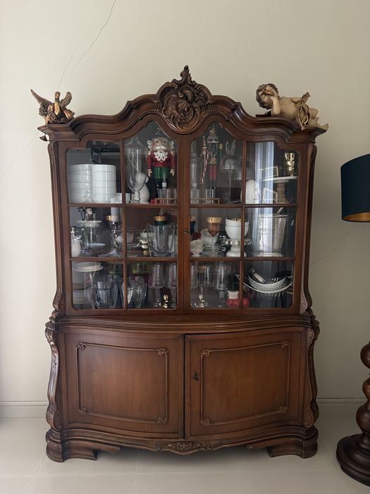 Kredens drewniany witryna vintage