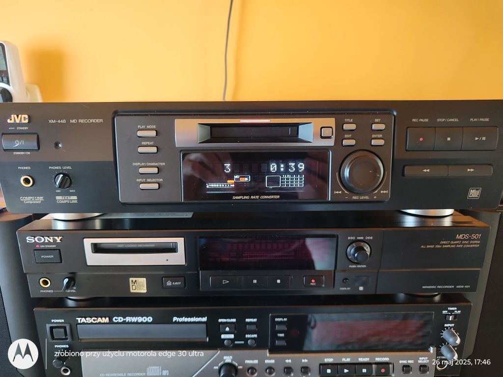JVC XM 448 MiniDisc uszkodzony