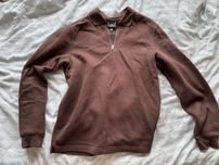 Коричнева кофта поло унісекс h&m