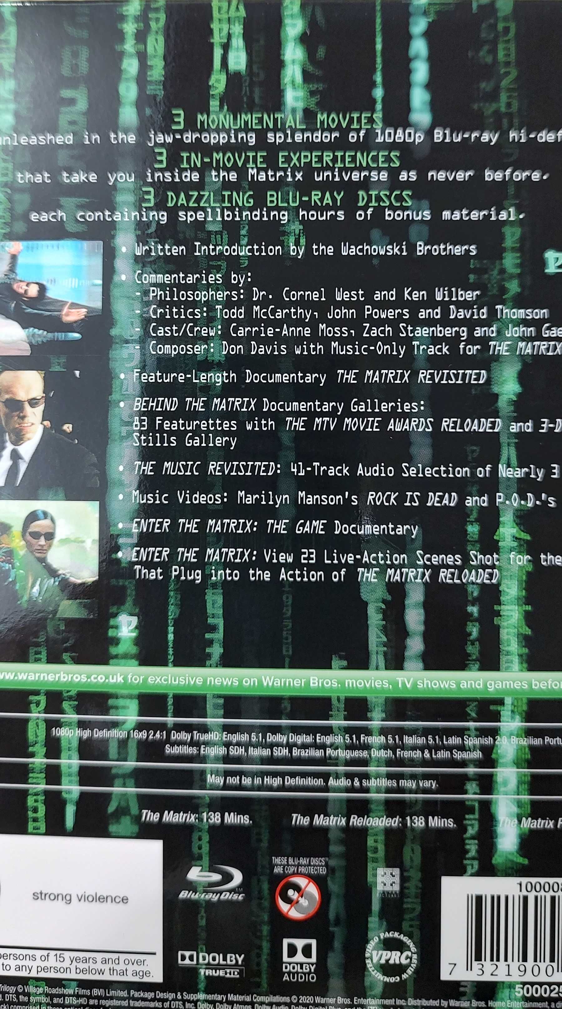 Matrix - Trilogia blu ray