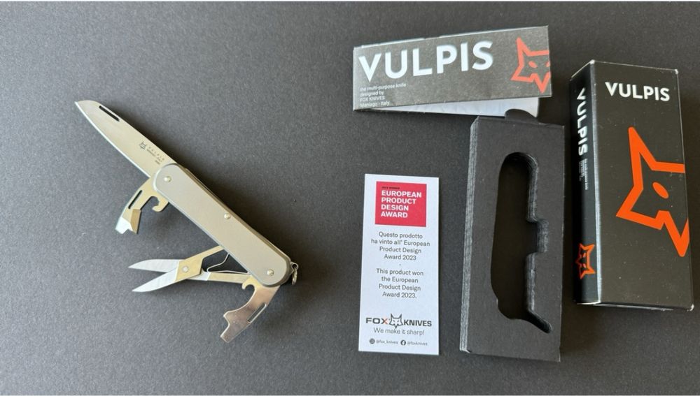 Scyzoryk Fox Vulpis F4 Titanium, Polished M390 (FX-VP130-F4 TI) Knives