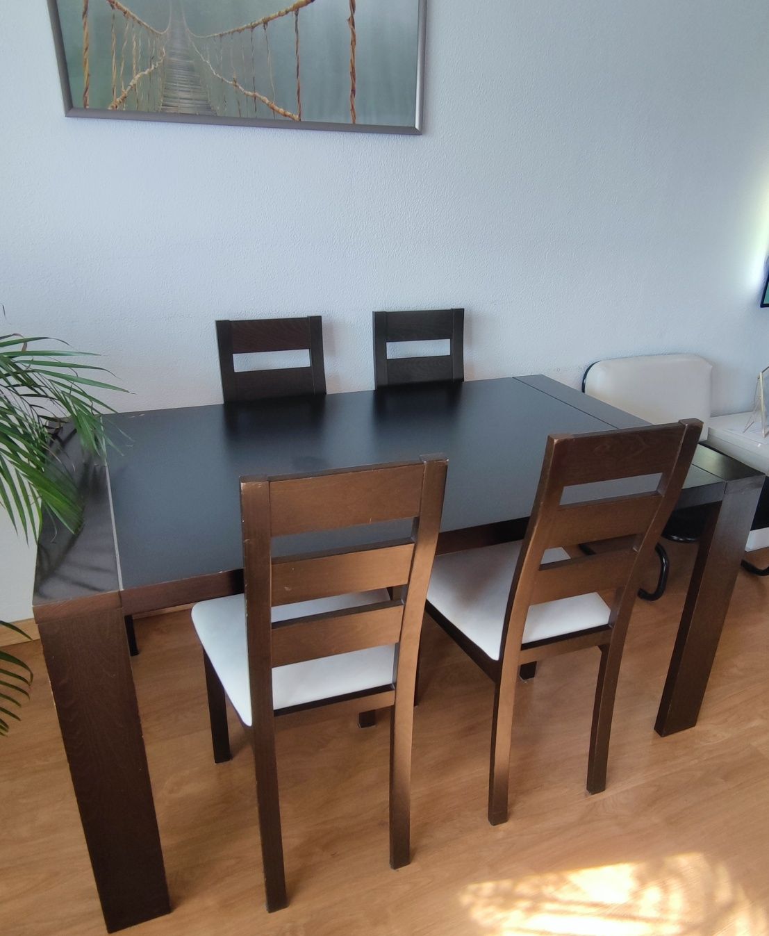 Mesa sala + 4 cadeiras