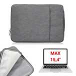 Torba na laptopa nylon laptop bag Macbook AIR PRO 15" szara