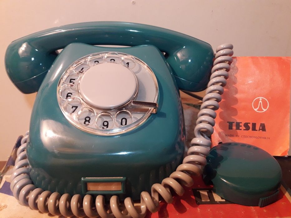 Стаціонарний дисковий телефон TESLA ( новий ) Чехословакія.