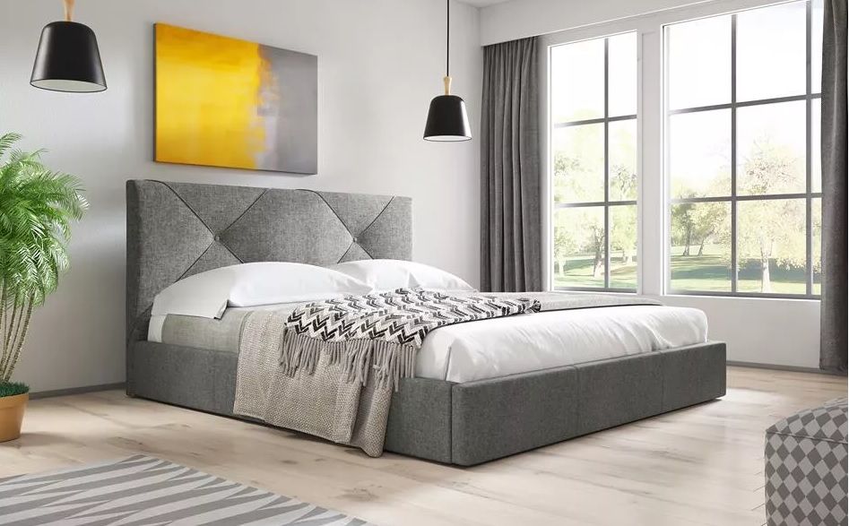 Łóżko tapicerowane 90/120/140/160/180x200podnoszone,ze stelażem KARINA