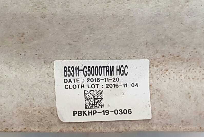 Потолок Kia Niro Hybrid 2017