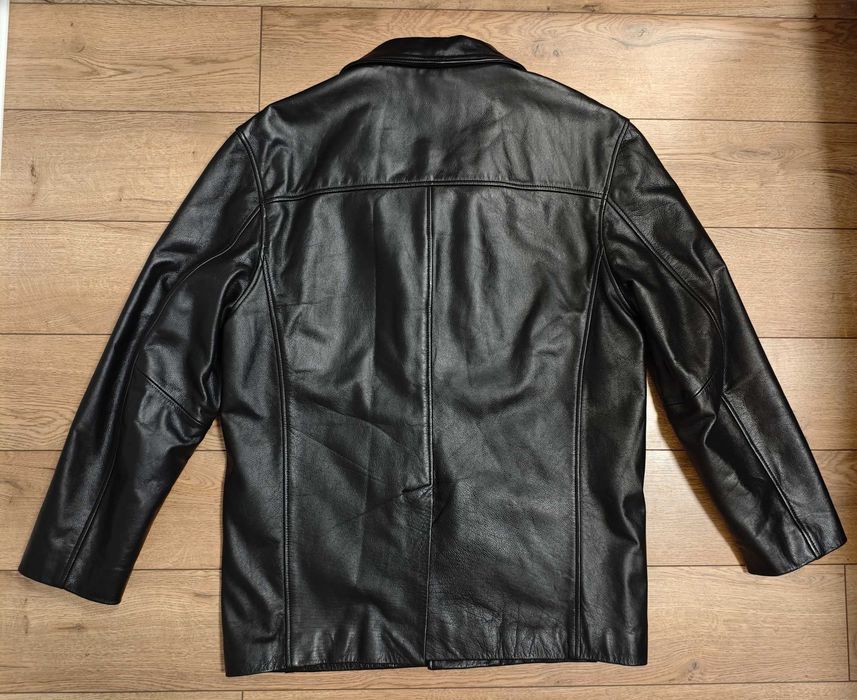 Scotch&soda L / XL куртка чорна шкіряна чоловіча авіатор бомбер осіння