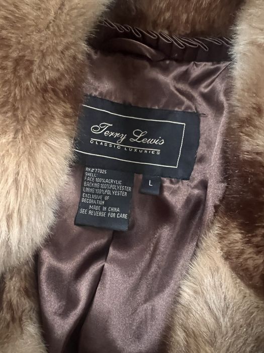 Futro L norki lis brązowe piekne cieplutkie