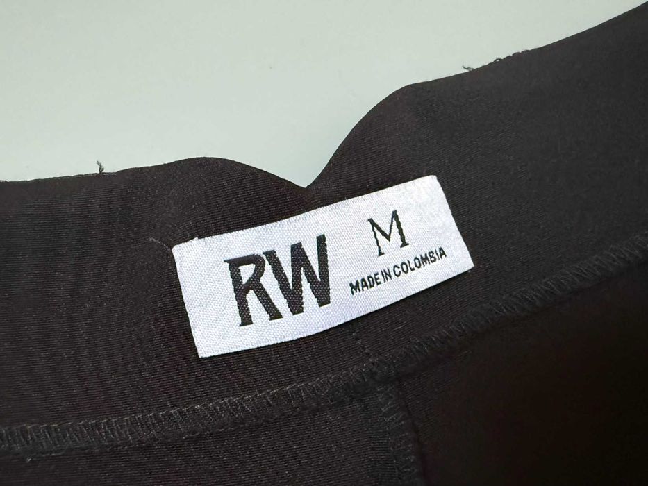 Czarne, eleganckie spodnie z wysokim stanem, RW, rozm. M