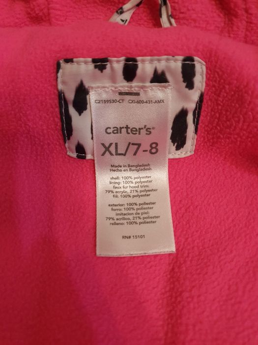 Куртка зима carter's для девочки 7 - 8 лет