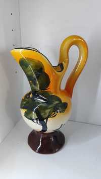 Stary ceramiczny dzbanek wazon z owadem Stara Francja