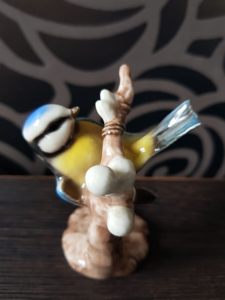 Sikorka ptaszek z porcelany Goebel