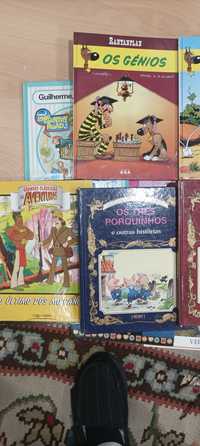 Várias bandas desenhadas e livros infantis