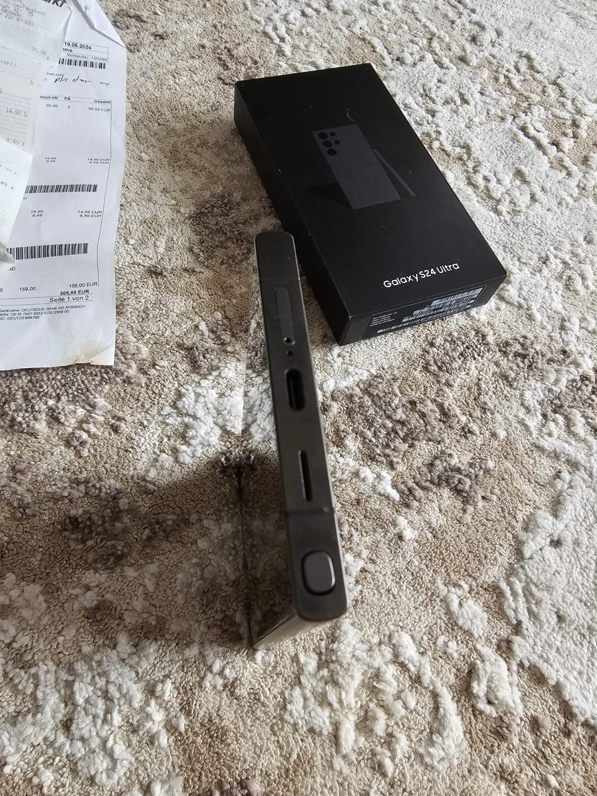 Samsung S24 Ultra 256GB Black Idealny stan, pudełko, rachunek