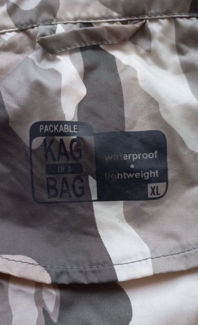 Kurtka męska przeciwdeszczowa moro Kag in a Bag XL