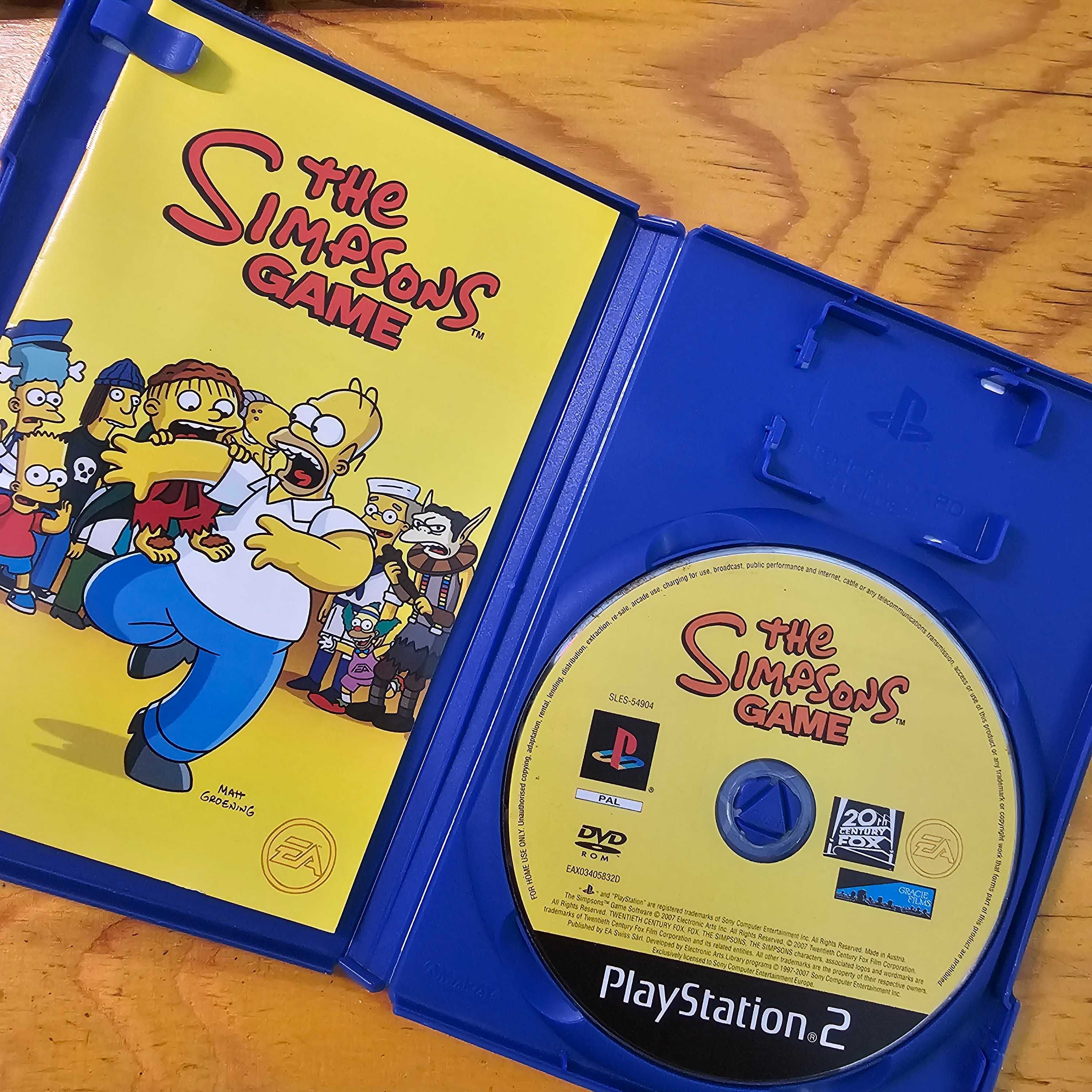 THE SIMPSONS GAME PlayStation 2 PS2 Komplet Stan Dobry- 6+/10