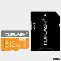 nuiflash Karta pamięci MicroSD 512GB C10 U3