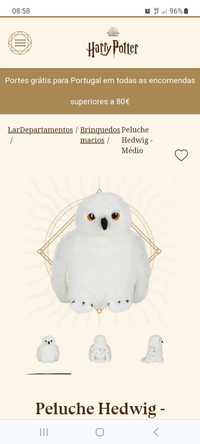 Peluche Hedwig original