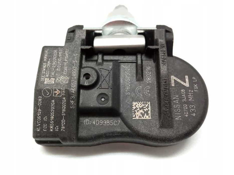 4x czujniki ciśnienia TPMS INFINITI Q50 Q60 NISSAN MURANO 407003JA0B
