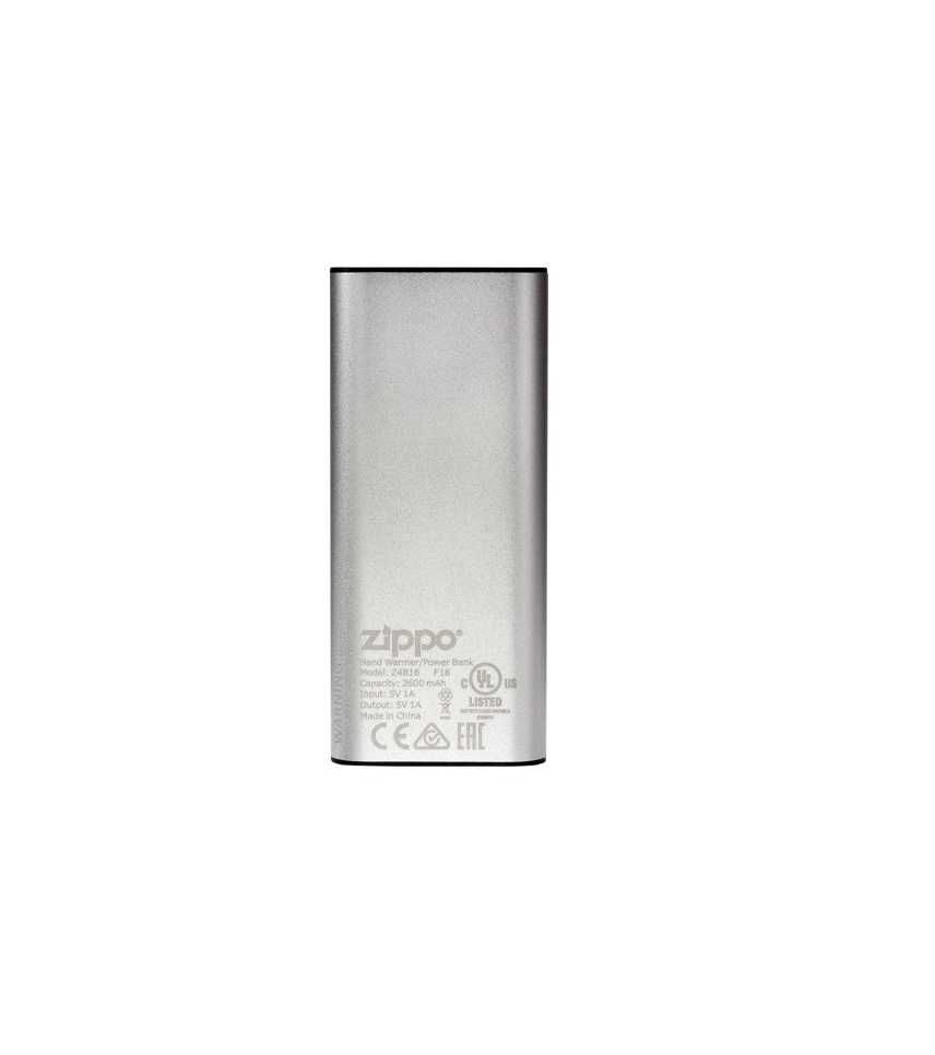 Heatbank Zippo 3 Powerbank Ogrzewacz Dłoni Srebrny