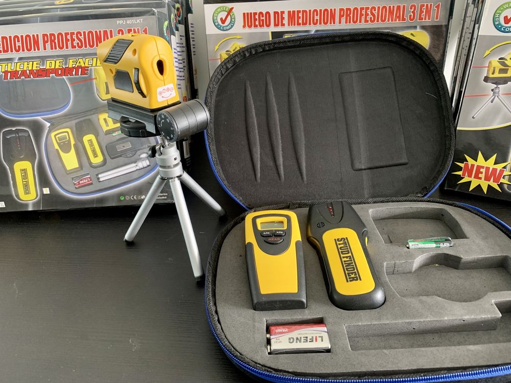 kits medicao distancia, nivel laser e detector novos