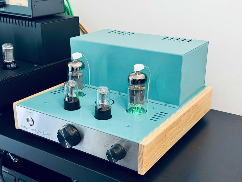 ‼️ Ламповый усилитель papatube Tiffani 6п36с Класс А подсветка изумруд