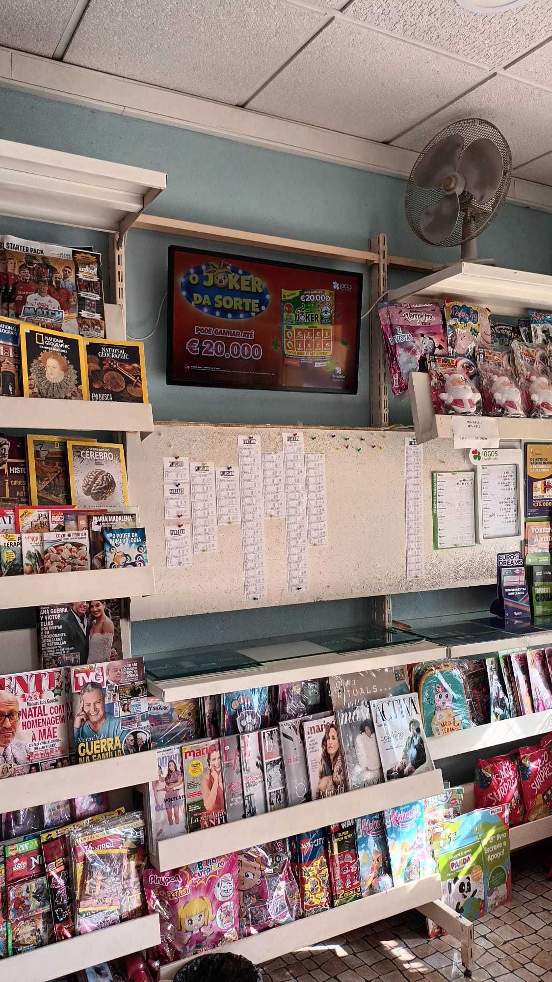 Tabacaria/Papelaria com Jogos Santa Casa - Cedência Quotas  - Oeiras