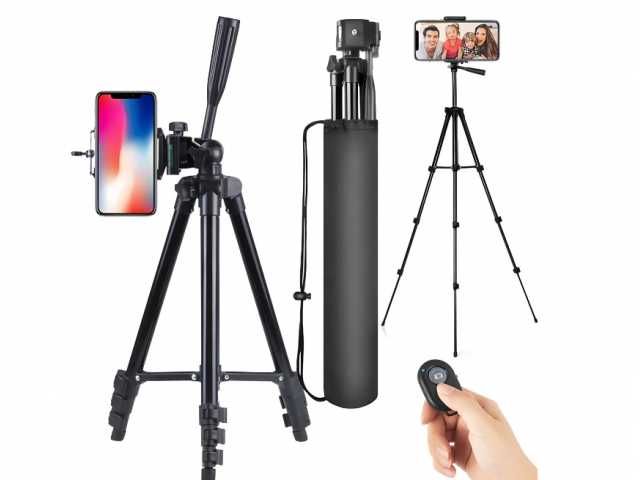 STATYW NA APARAT Telefon Stojak TRIPOD 102cm Do ZDJĘĆ Bluetooth PILOT