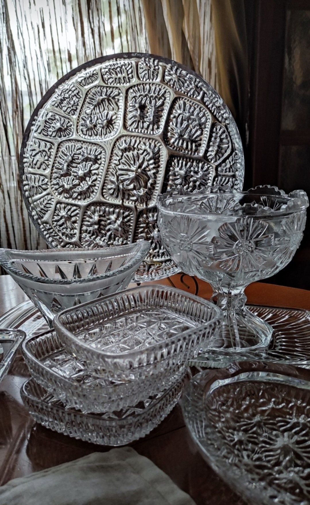 Тарелка Кузнецов сахарница графин вазочка старинное стекло посуда ссср