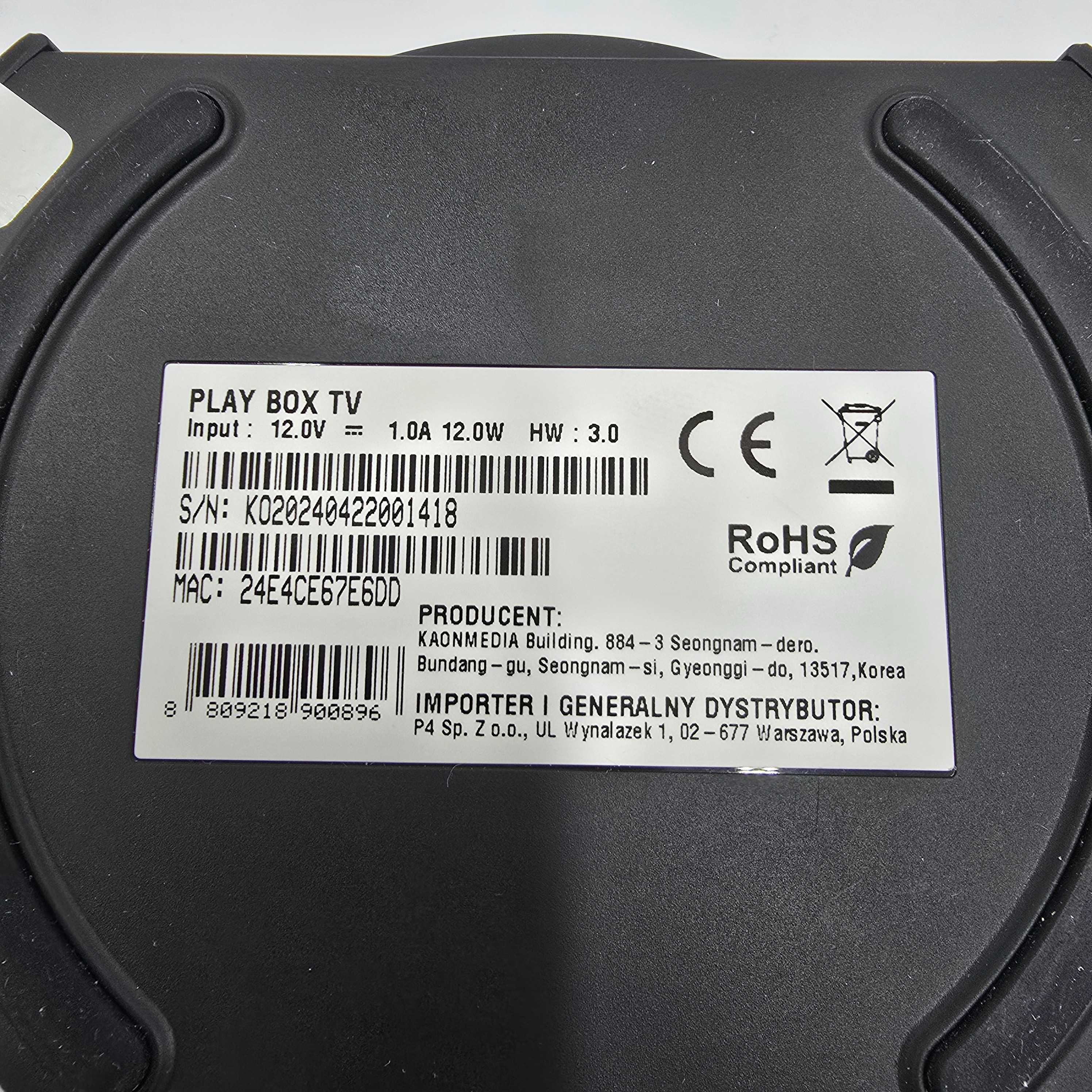 Dekoder Play Box Android TV 4K Okazja!