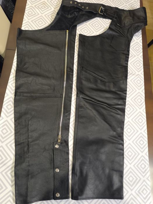 Spodnie męskie motocyklowe CHAPS Gruba Bydlęca Naturalna Skóra 2XL