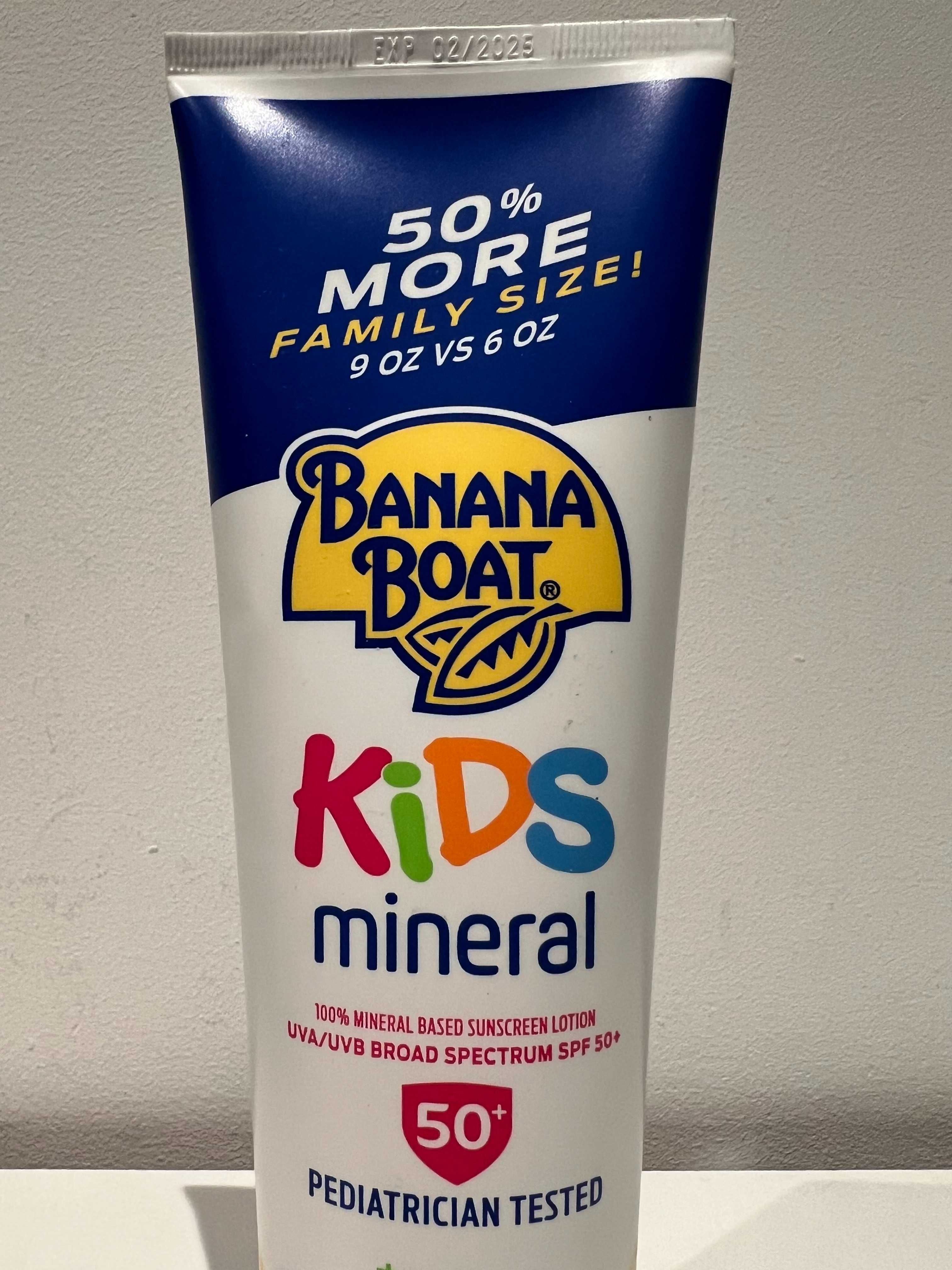 Emulsja dla dzieci SPF 50+ 100% filtry mineralne Banana Boat