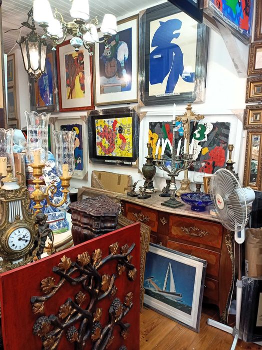 Quadro Óleo Sobre Tela Teixeira Cardoso Navios