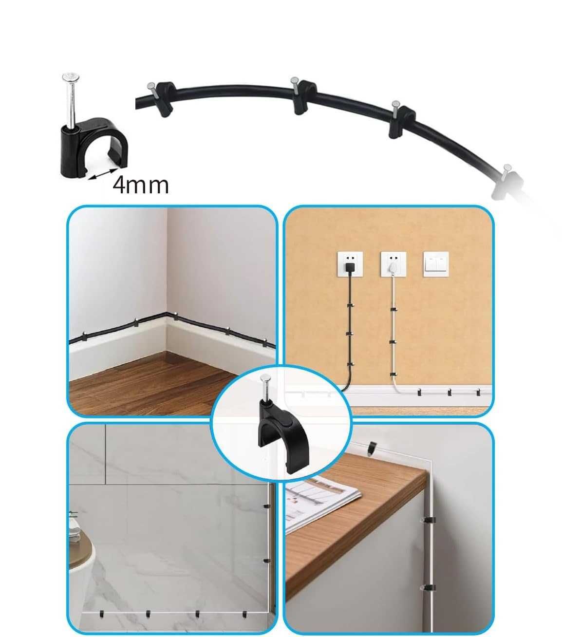Zestaw 2x Lonnky Przedłużacz DC 5m 5.5x2.1 mm do kamer, LED, routerów